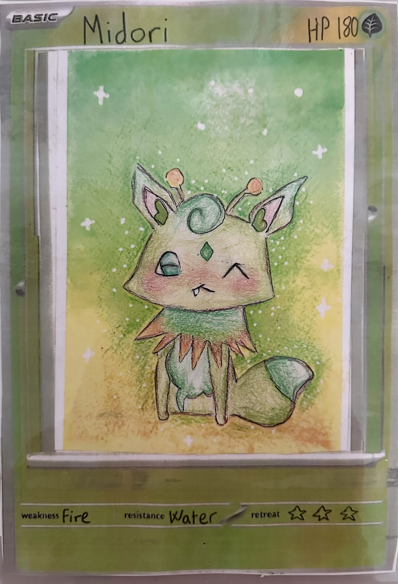 et kort med en katt på