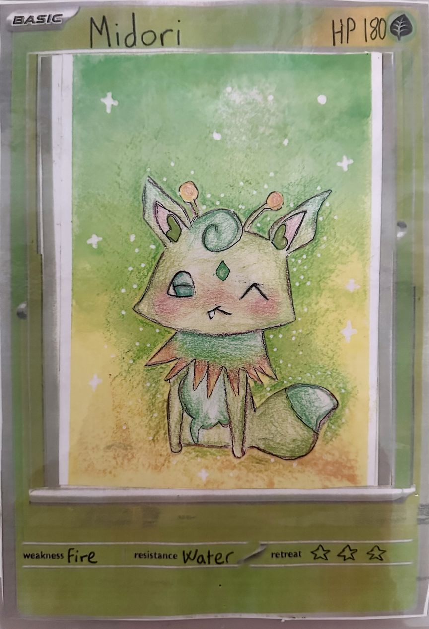 et kort med en katt på