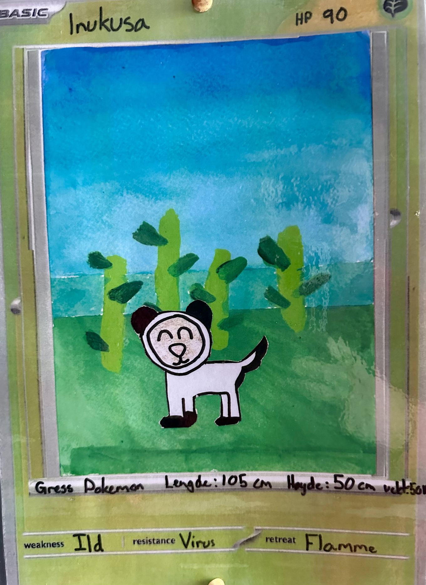 En tegneserie av en panda