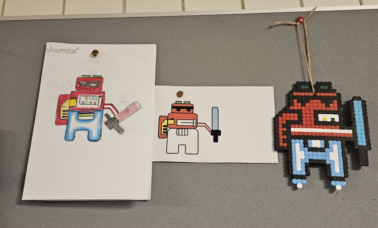 noen få leker på et bord