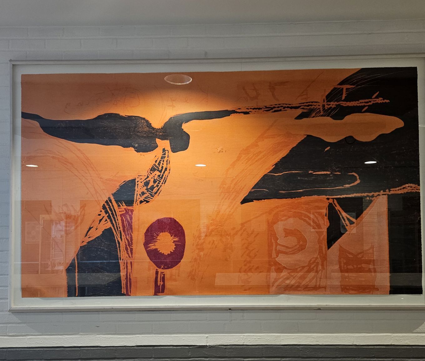 et maleri på en vegg et maleri på en vegg